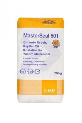 Basf MasterSeal 501 Çimento Esaslı Kapiler Etkili Kristalize Su Yalıtım Malzemesi 20 kg