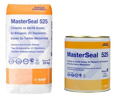 Basf MasterSeal 525 İki Bileşenli UV Dayanımlı Esnek Su Yalıtım Malzemesi 33 kg set