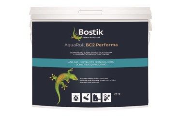 Bostik AquaRoll BC2 Performa 2K Kauçuk Bitüm Esaslı Elyaflı Kalın Kaplama 28 kg set