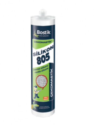 Bostik Çekomastik 805 Mermer Silikonu 310 ml Şeffaf 25 adet koli