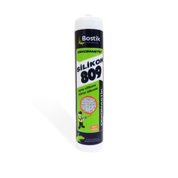 Bostik - Bostik Çekomastik 809 Ayna Silikonu 310 ml Şeffaf 25 adet koli