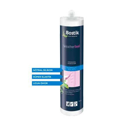 Bostik - Bostik WeatherSeal Nötral Cephe Silikonu 300 ml kartuş Siyah 25 adet koli