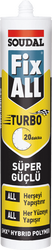 Soudal - Soudal Fix All Turbo Ultra Hızlı ve Çok Güçlü MS Polimer Yapıştırıcı 290 ml Beyaz