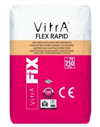 Vitra Fix - Vitra Fix Flex Rapid Hızlı Priz Alan Dış Mekan Kullanımına Uygun Özel Amaçlı Porselen Karo Seramik Yapıştırıcısı 20 kg