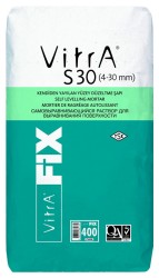 Vitra Fix - Vitra Fix S 30 Fiber Takviyeli Kendinden Yayılan Şap Gri 4-30 mm 25 kg