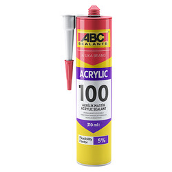 Sika - Sika ABC 100 Akrilik Mastik 500 gr Beyaz 30 adet koli