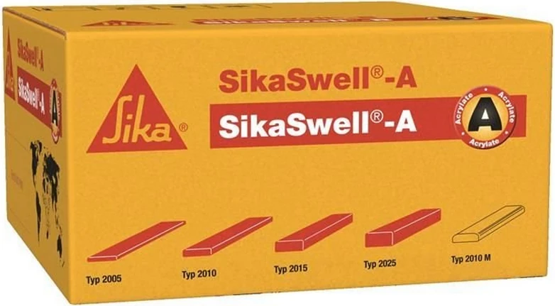 Sika - SikaSwell A 2005 Red 6x20m Roll Hidrofilik Şişebilen Derz Sızdırmazlık Profili 20 mm x 5 mm x 20 mt rulo