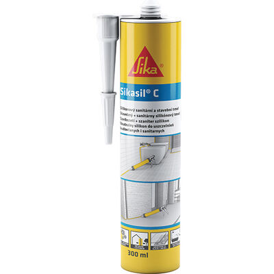 Sikasil C İnşaat İşleri için Nötr Silikon 300 ml Şeffaf 12 adet koli