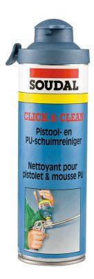 Soudal Click and Cleaner Poliüretan Köpük Temizleyici 500 ml 12 adet koli