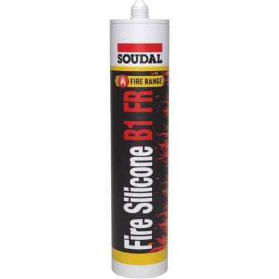 Soudal Firesilicone B1 FR Sertifikalı Yangına Dayanıklı ve Yangın Geciktirici Silikon 300 ml 15 adet koli