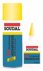 Soudal - Soudal Mitre Kit Hızlı Yapıştırıcı 2C 400 ml + 100 gr Şeffaf