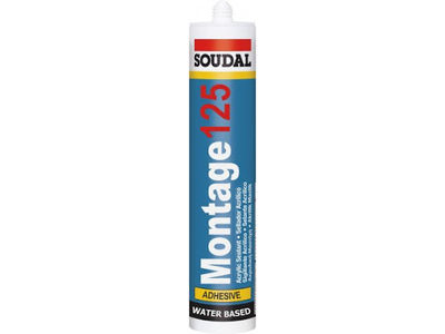 Soudal Montage 125 Akrilik Yapıştırıcı 310 ml Beyaz 30 adet koli