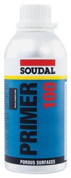 Soudal - Soudal Primer 100 Sentetik Reçine Poliüretan ve Hibrit Yüzey Dolgu Astarı 500 ml Şeffaf 6 adet koli