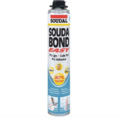 Soudal Soudabond Easy Gun Mantolama Yapıştırıcı Poliüretan Köpük Tabancalı 750 ml 12 adet koli