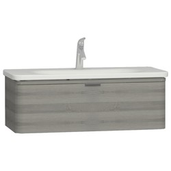 Vitra - Vitra Nest Trendy Lavabo Dolabı Tek Çekmeceli Gri Dokulu Ahşap 100 cm 56142