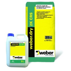 Weber - Weber Dry 2K CRS Çimento Esaslı İki Komponentli Kristalize Su Yalıtım Harcı 27 kg set