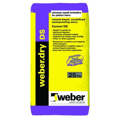 Weber Dry DS Çimento Esaslı Kristalize Su Yalıtım Harcı 25 kg