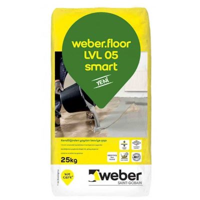 Weber Floor LVL 05 Smart Kendiliğinden Yayılan Tesviye Şapı 25 kg