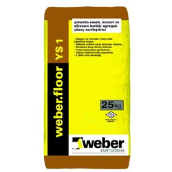 Weber - Weber Floor YS 1 Çimento Esaslı Silisyum Karbür Agregalı Yüzey Sertleştirici 25 kg