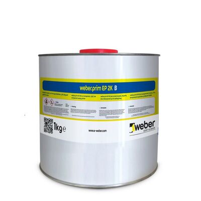 Weber Prim EP 2K Epoksi Esaslı Çift Bileşenli Astar Şeffaf 4 kg set