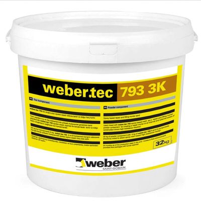 Weber Tec 793 3K Üç Bileşenli Solvent içermeyen Epoksi Esaslı Tamir ve Dolgu Harcı 40 kg set