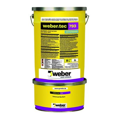 Weber Tec 793 Çift Bileşenli Solvent İçermeyen Şeffaf Epoksi Reçine 8 kg kombi set