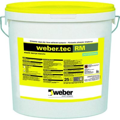 Weber Tec RM Elastik Tesviye Macunu Beyaz 25 kg