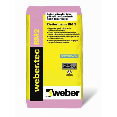 Weber Tec RM2 Yüksek Performanslı Kalın Tamir Harcı Gri 25 kg
